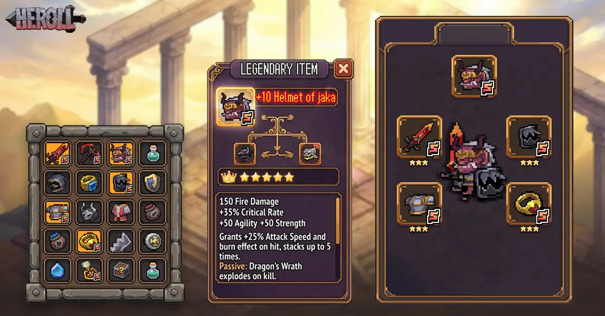 Original mobile game creative for detailed stats testing